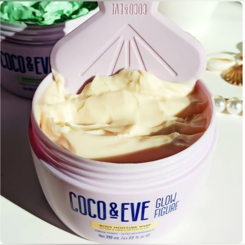 Coco & Eve Glow Figure Whipped Body Cream Lychee & Dragon Fruit Scent 7.2flozNWT